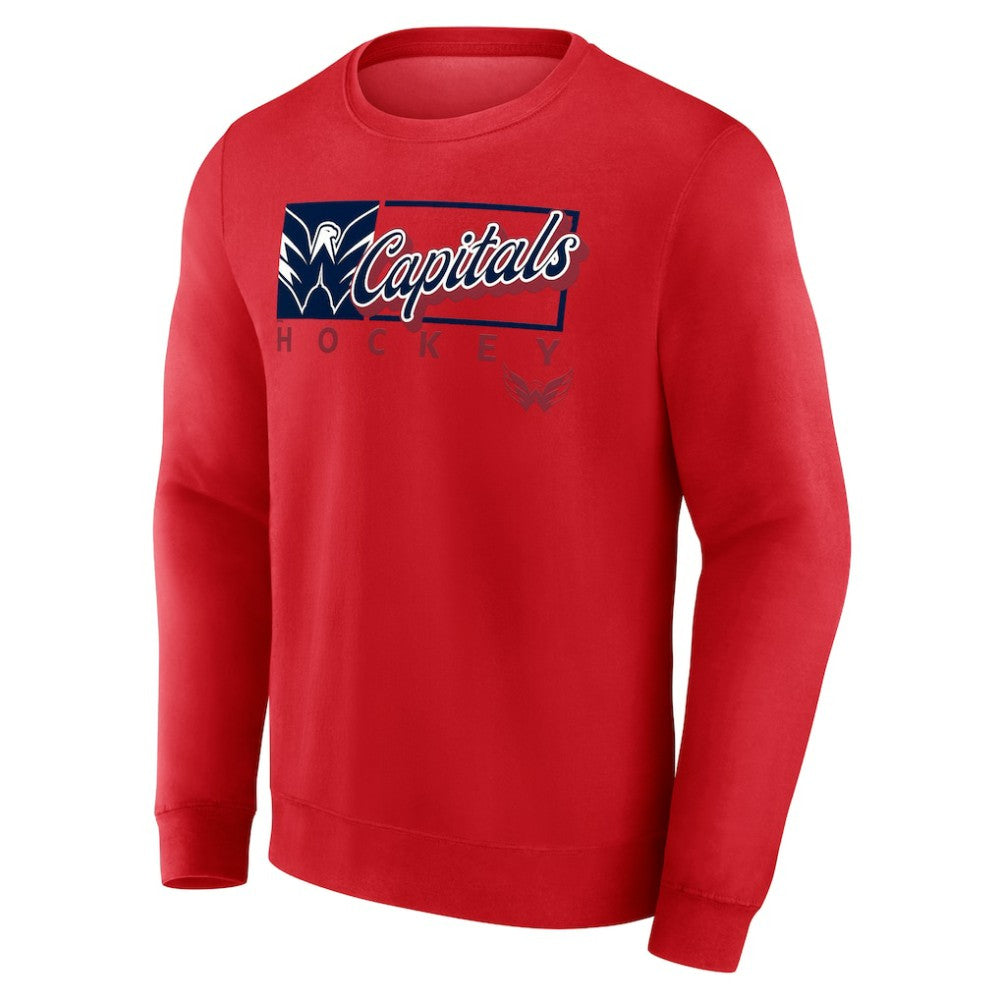 Washington Capitals Fanatics Focus Fleece Pullover Sweatshirt Red