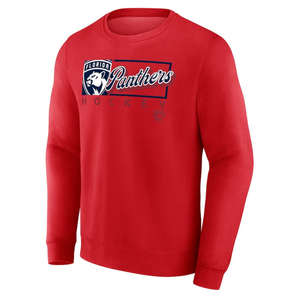 Florida Panthers Fanatics Focus Fleece Pullover Sweatshirt Red