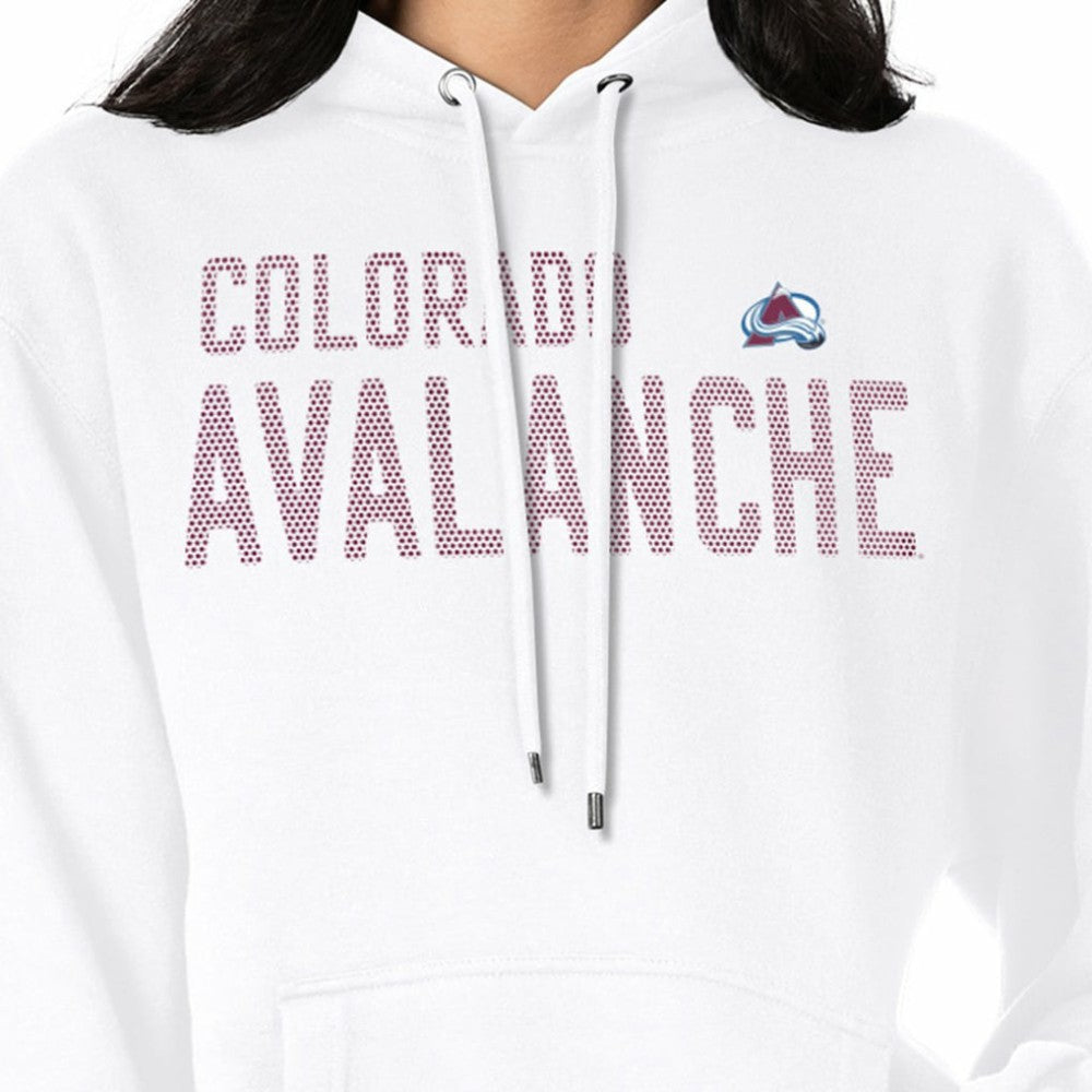 Colorado Avalanche G-III 4Her by Carl Banks Women's Dot Print Pullover Hoodie White