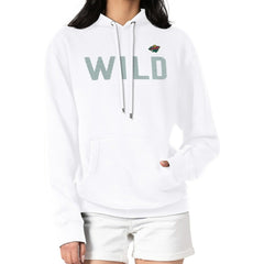 Minnesota Wild G-III 4Her by Carl Banks Women's Dot Print Pullover Hoodie White