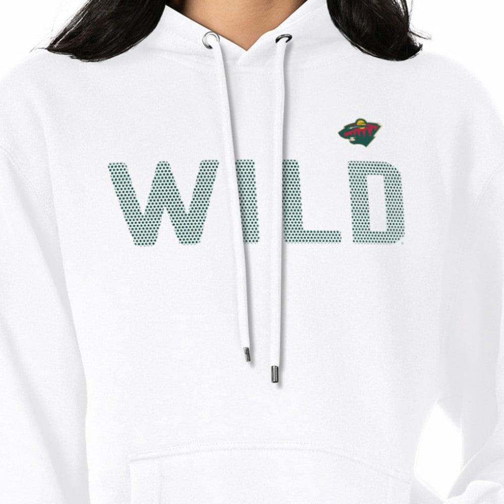 Minnesota Wild G-III 4Her by Carl Banks Women's Dot Print Pullover Hoodie White