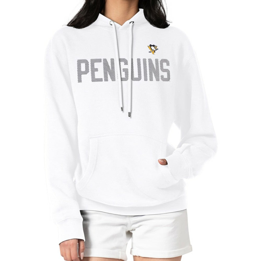 Pittsburgh Penguins G-III 4Her by Carl Banks Women's Dot Print Pullover Hoodie White