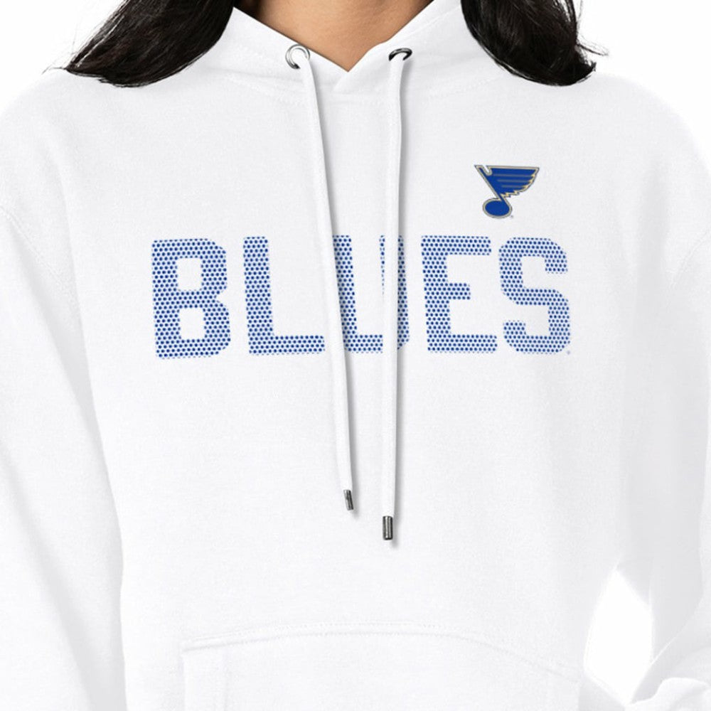 St. Louis Blues G-III 4Her by Carl Banks Women's Dot Print Pullover Hoodie White