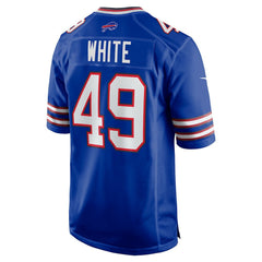 DaShaun White Buffalo Bills Team Game Jersey - Royal
