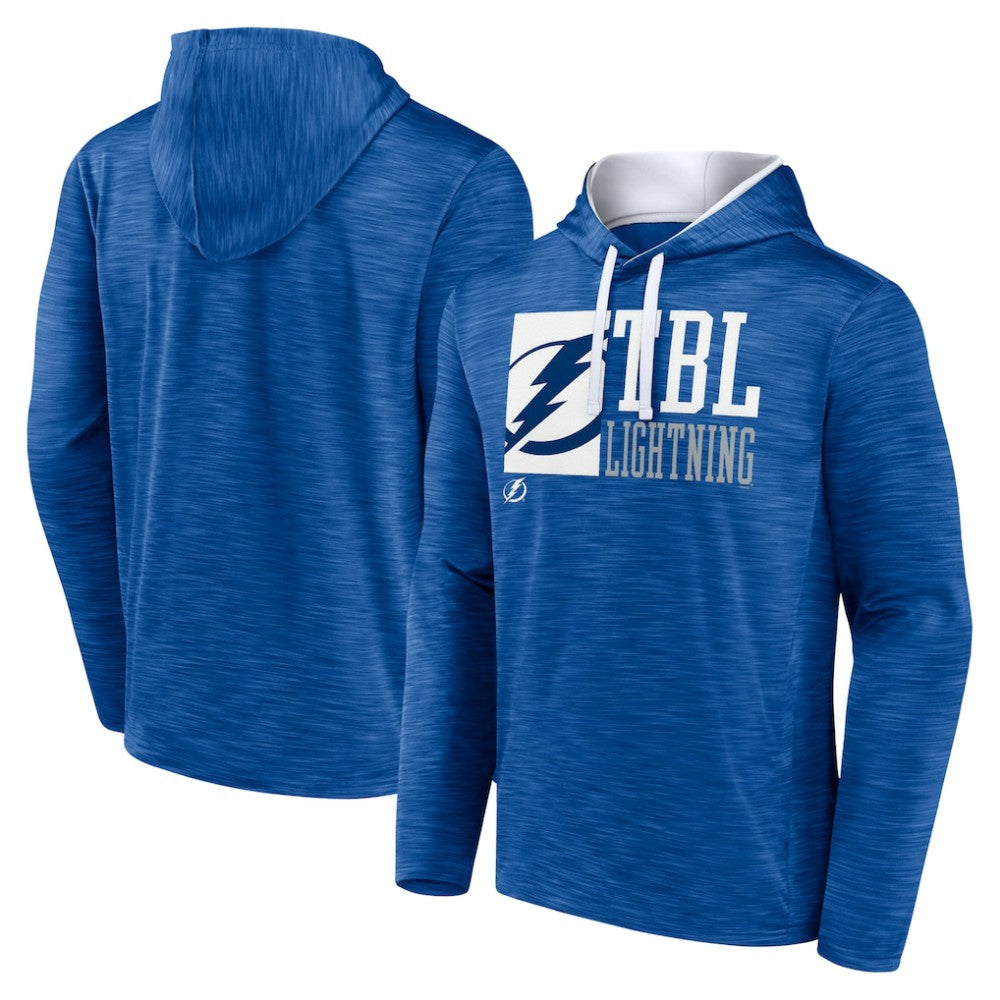 Tampa Bay Lightning Fanatics Never Quit Pullover Hoodie Blue