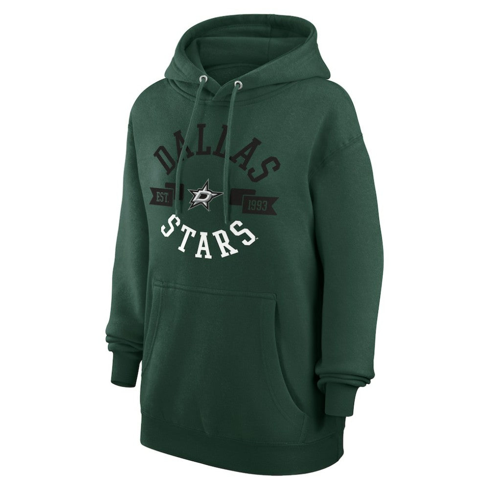 Dallas Stars G-III 4Her by Carl Banks Women's City Graphic Fleece Pullover Hoodie Green