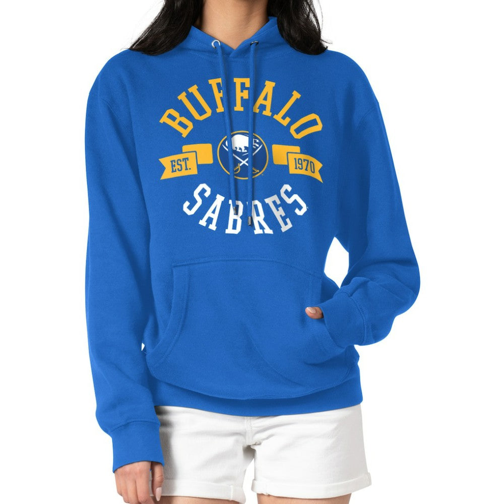 Buffalo Sabres G-III 4Her by Carl Banks Women's City Graphic Fleece Pullover Hoodie Royal