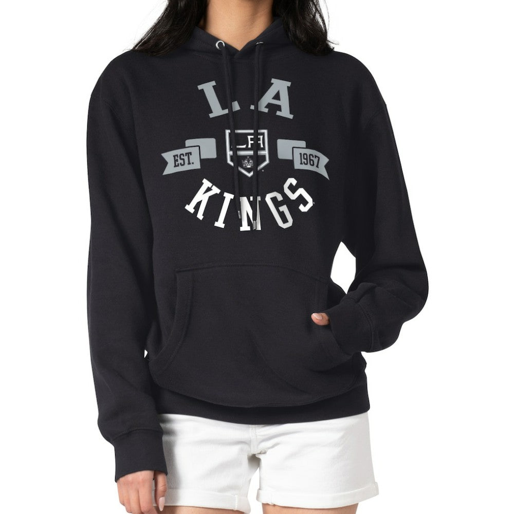 Los Angeles Kings G-III 4Her by Carl Banks Women's City Graphic Fleece Pullover Hoodie Black