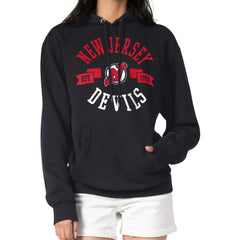New Jersey Devils G-III 4Her by Carl Banks Women's City Graphic Fleece Pullover Hoodie Black