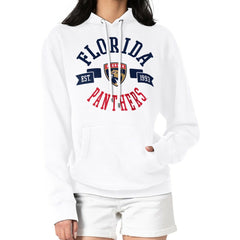 Florida Panthers G-III 4Her by Carl Banks Women's City Graphic Fleece Pullover Hoodie White