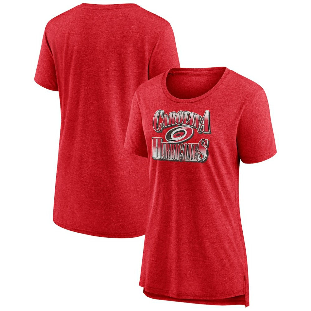 Carolina Hurricanes Women's Crash the Net Tri-Blend T-Shirt Red