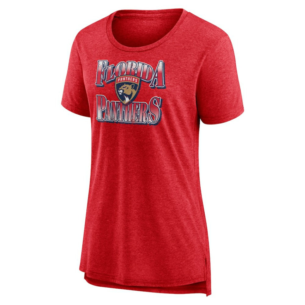 Florida Panthers Women's Crash the Net Tri-Blend T-Shirt Red