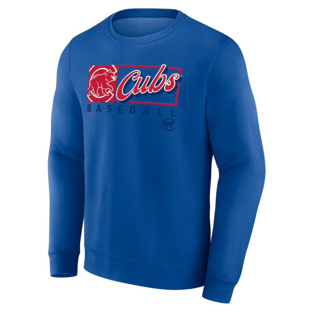 Chicago Cubs Focus Fleece Pullover Sweatshirt Royal