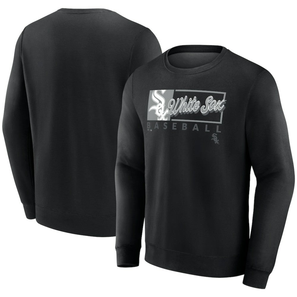 Chicago White Sox Focus Fleece Pullover Sweatshirt Black