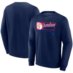 Cleveland Guardians Focus Fleece Pullover Sweatshirt Navy