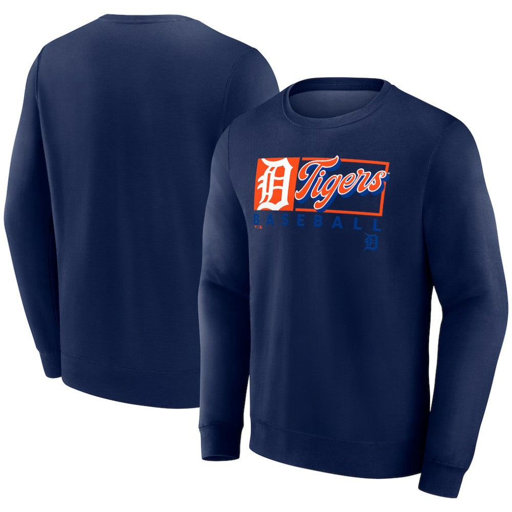 Detroit Tigers Focus Fleece Pullover Sweatshirt Navy