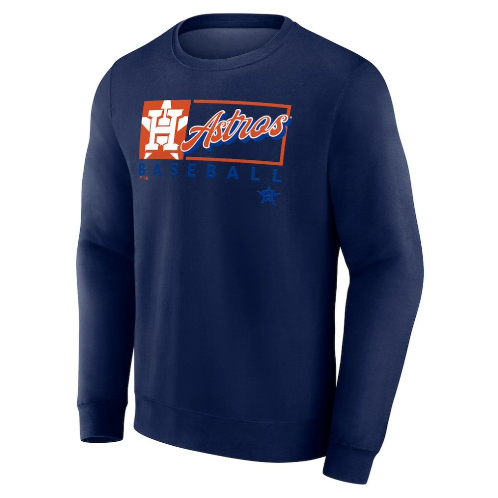 Houston Astros Focus Fleece Pullover Sweatshirt Navy