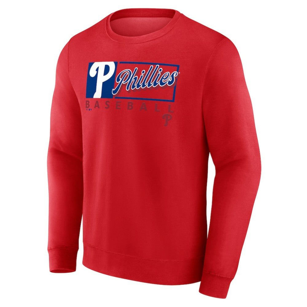 Philadelphia Phillies Focus Fleece Pullover Sweatshirt Red