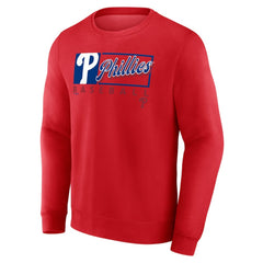 Philadelphia Phillies Focus Fleece Pullover Sweatshirt Red