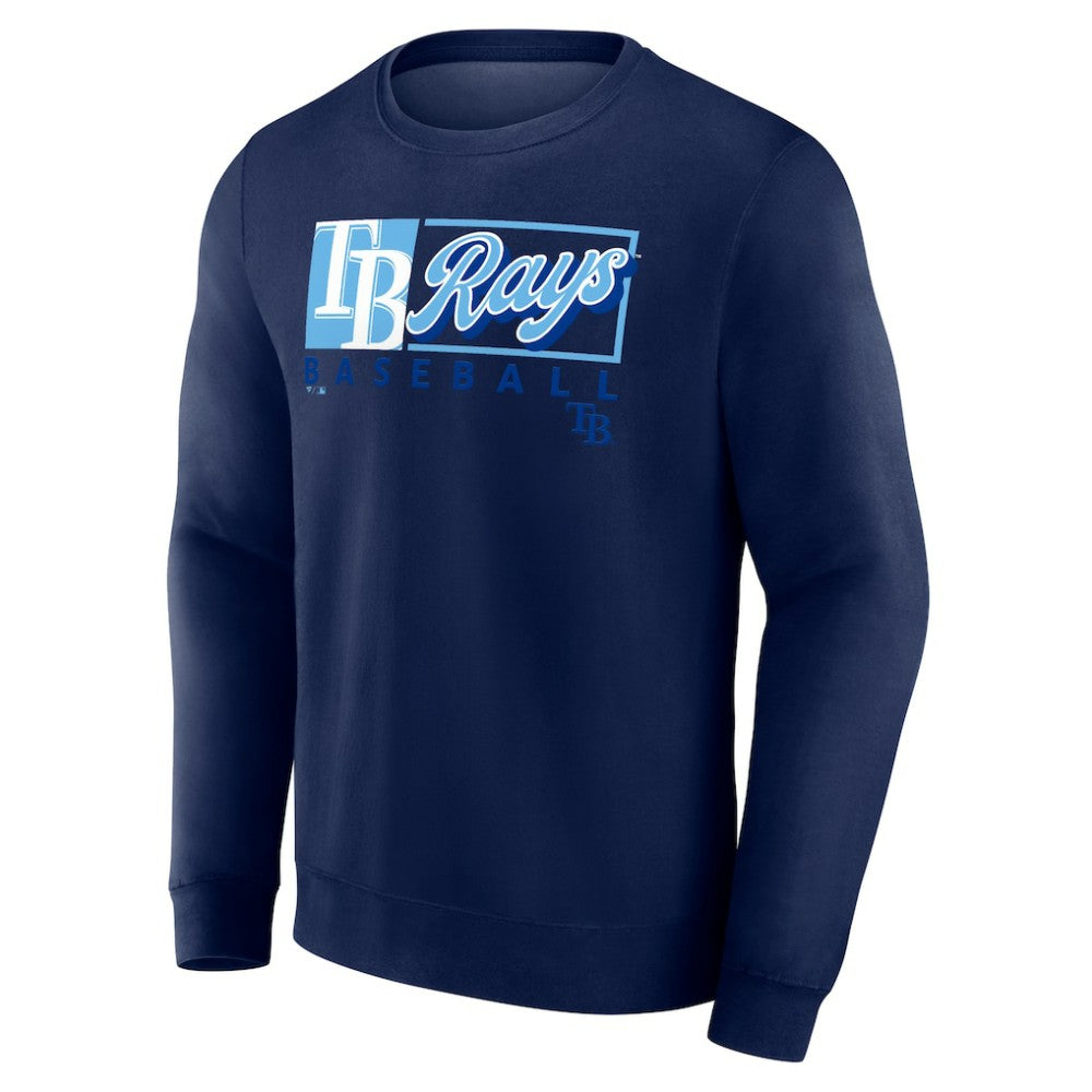 Tampa Bay Rays Focus Fleece Pullover Sweatshirt Navy