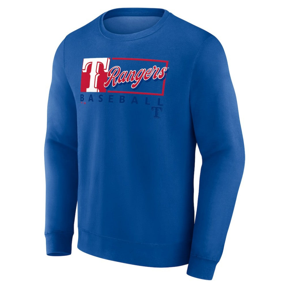 Texas Rangers Focus Fleece Pullover Sweatshirt Royal