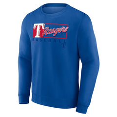 Texas Rangers Focus Fleece Pullover Sweatshirt Royal