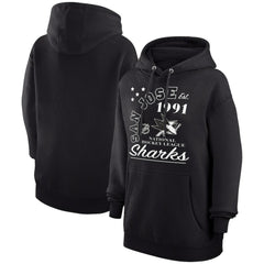 San Jose Sharks Starter Arch City Team Graphic Fleece Pullover Hoodie Black