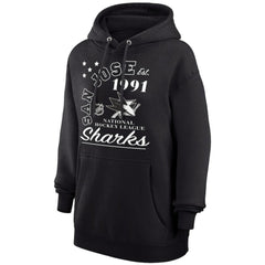 San Jose Sharks Starter Arch City Team Graphic Fleece Pullover Hoodie Black