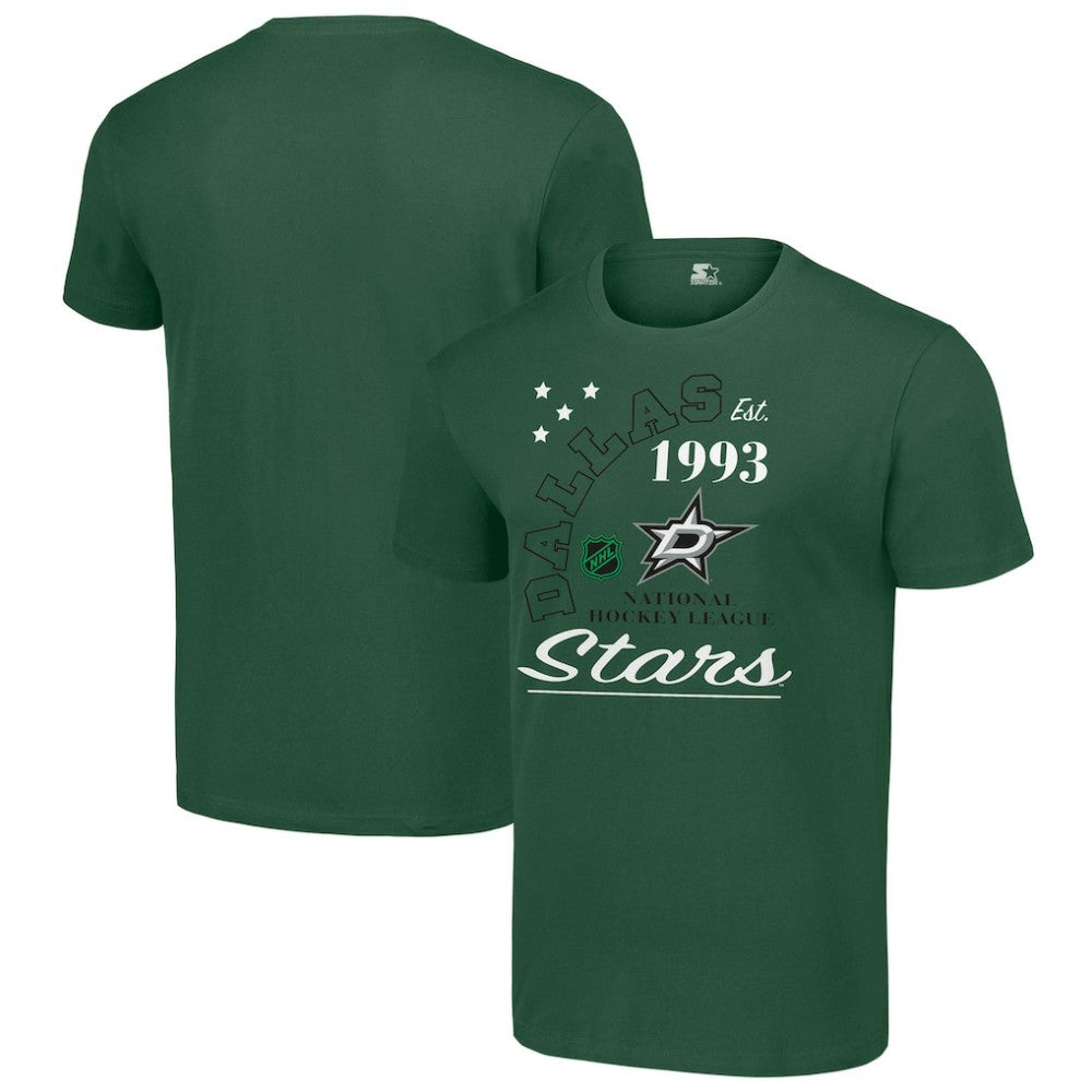 Dallas Stars Starter Arch City Team Graphic T-Shirt Green
