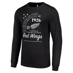 Detroit Red Wings Starter Arch City Theme Graphic Long Sleeve T-Shirt Black