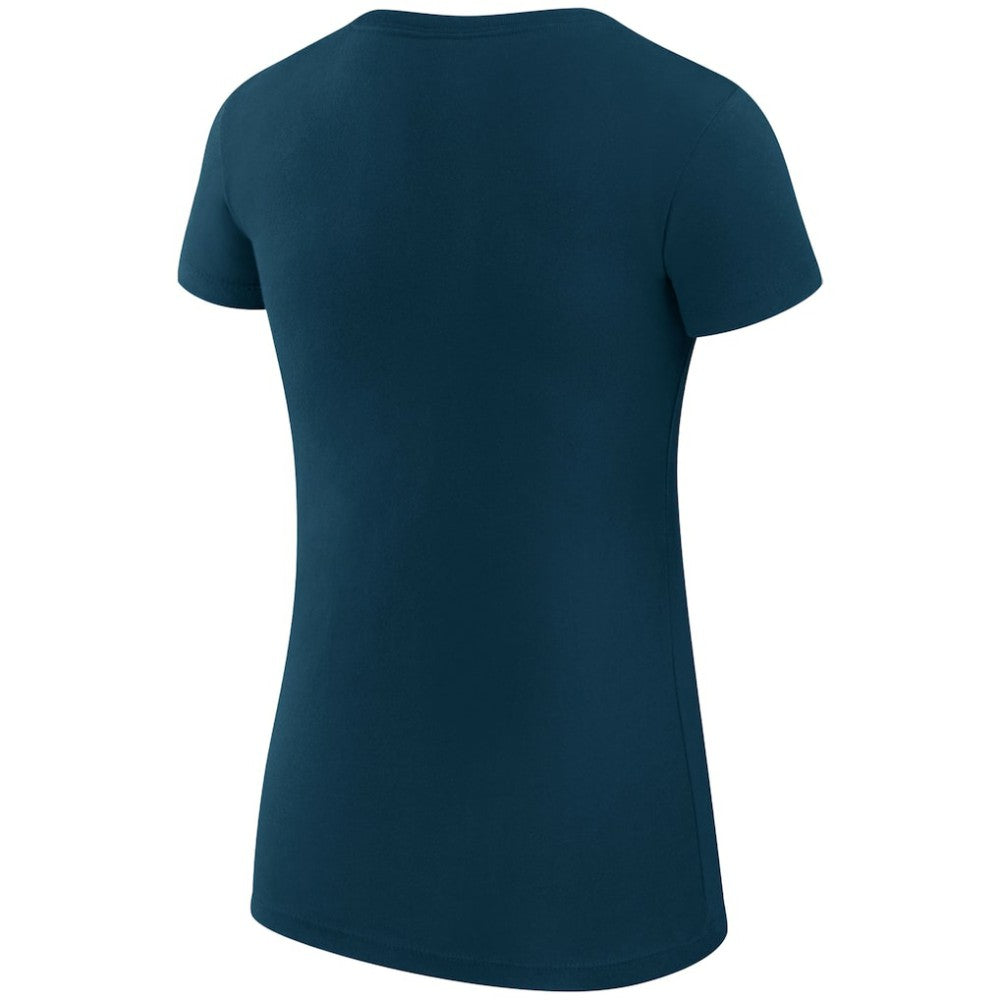 Toronto Maple Leafs G-III 4Her by Carl Banks Women's Super-Slim Fit Lightweight Dot Print Team T-Shirt Navy