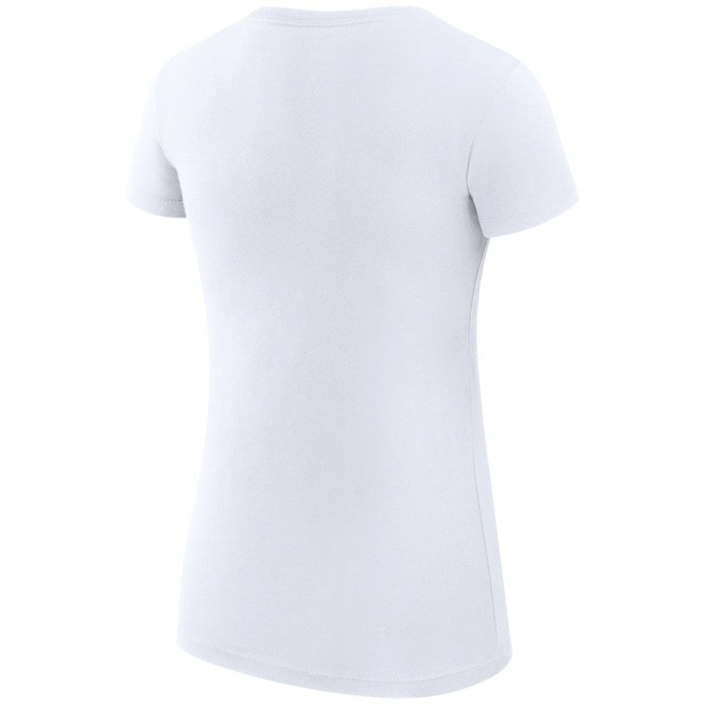 San Jose Sharks G-III 4Her by Carl Banks Women's Super-Slim Fit Lightweight Dot Print Team T-Shirt White