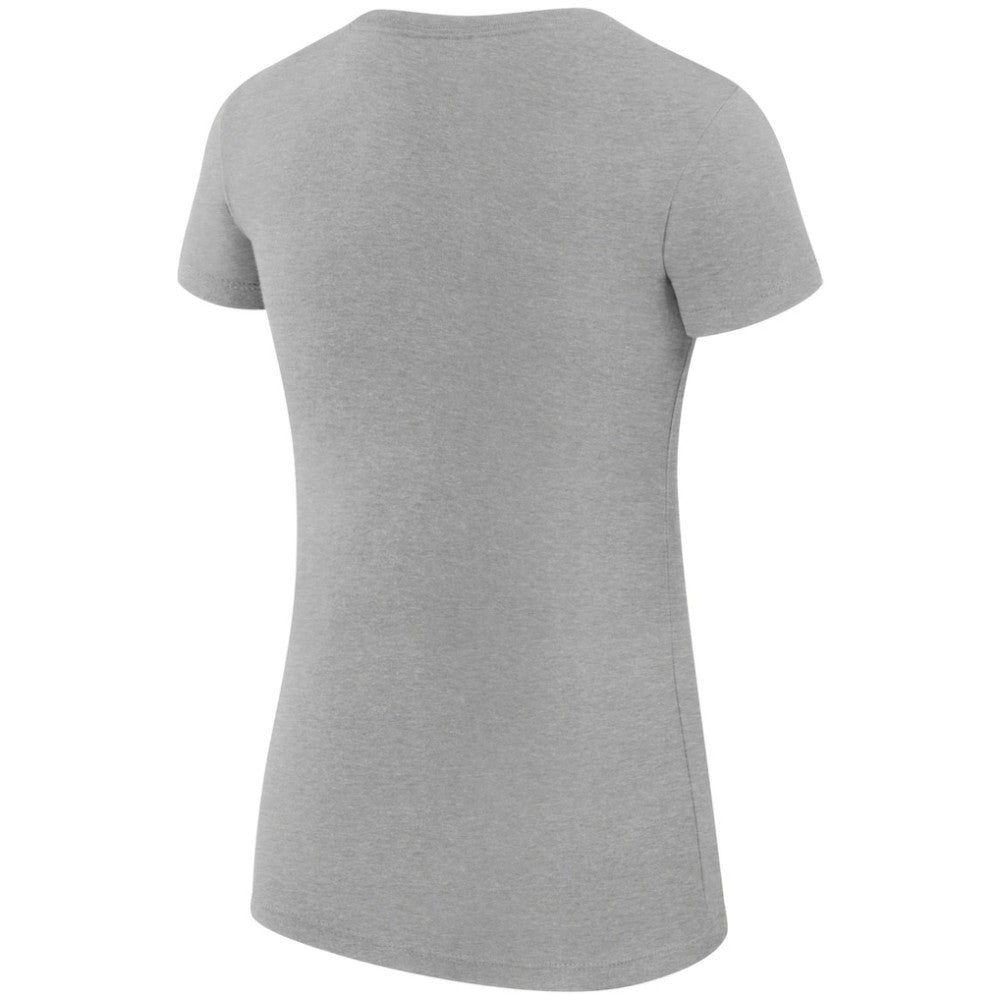 Minnesota Wild G-III 4Her by Carl Banks Women's Super-Slim Fit Lightweight Dot Print Team T-Shirt Heather Gray