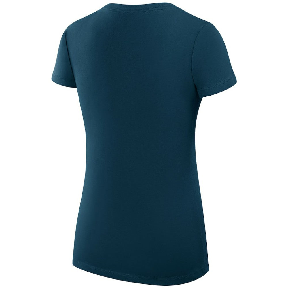 Montreal Canadiens G-III 4Her by Carl Banks Women's Super-Slim Fit Lightweight Dot Print Team V-Neck T-Shirt Navy
