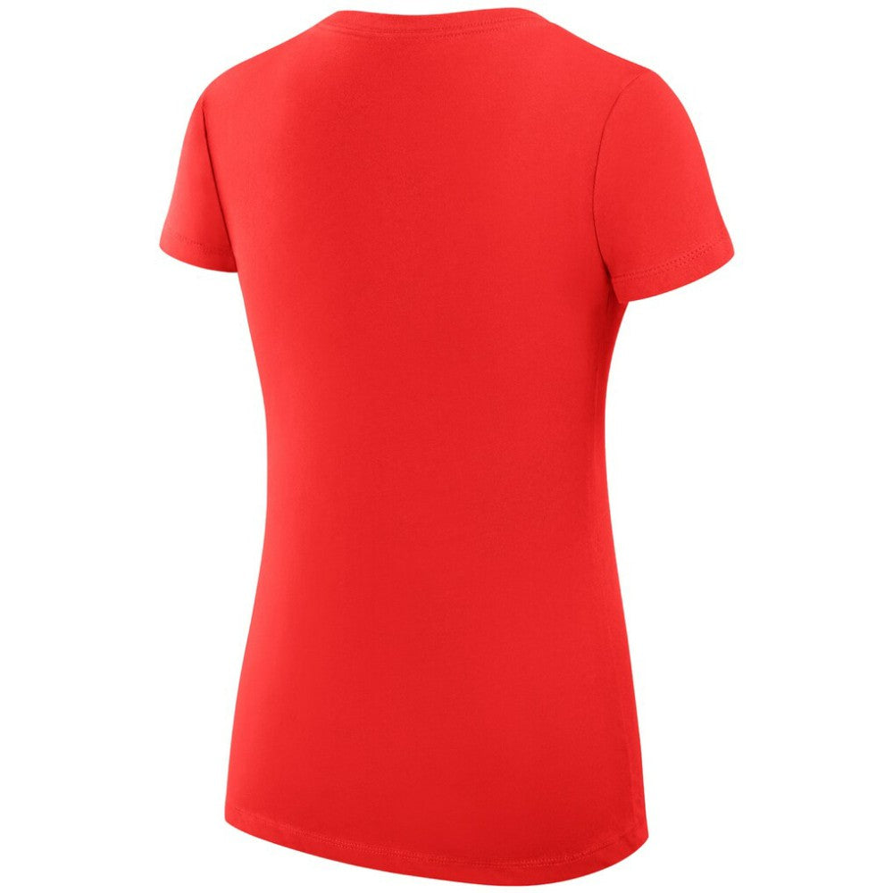 Florida Panthers G-III 4Her by Carl Banks Women's Super-Slim Fit Lightweight Dot Print Team V-Neck T-Shirt Red