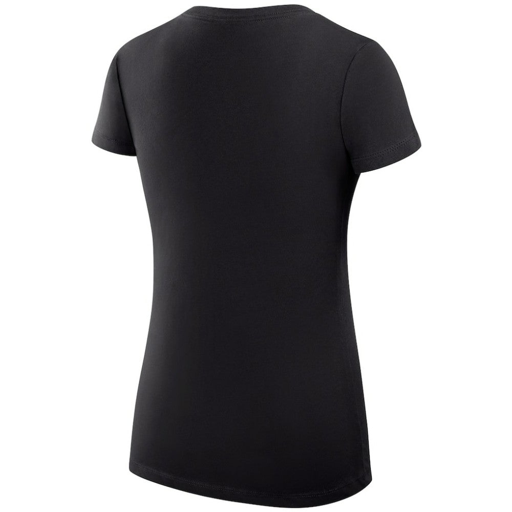 San Jose Sharks G-III 4Her by Carl Banks Women's Super-Slim Fit Lightweight Dot Print Team V-Neck T-Shirt Black