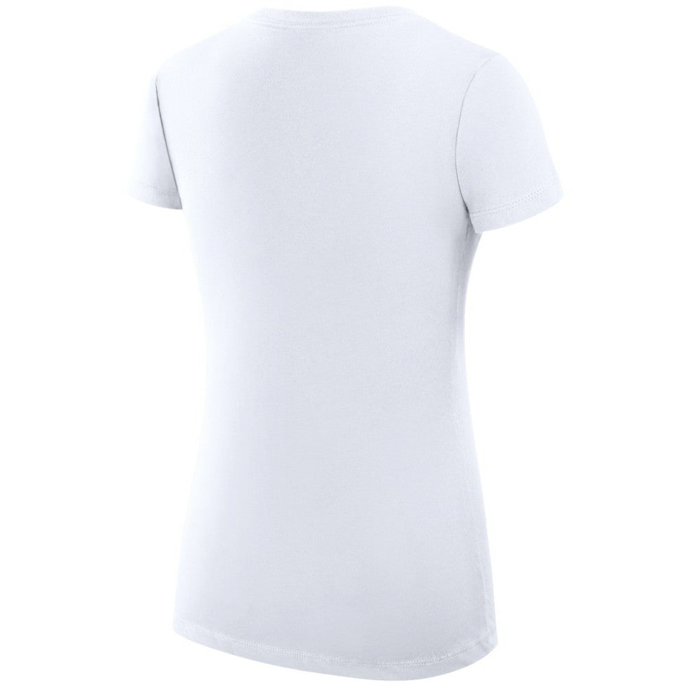 Florida Panthers G-III 4Her by Carl Banks Women's Super-Slim Fit Lightweight Dot Print Team V-Neck T-Shirt White