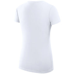 St. Louis Blues G-III 4Her by Carl Banks Women's Super-Slim Fit Lightweight Dot Print Team V-Neck T-Shirt White