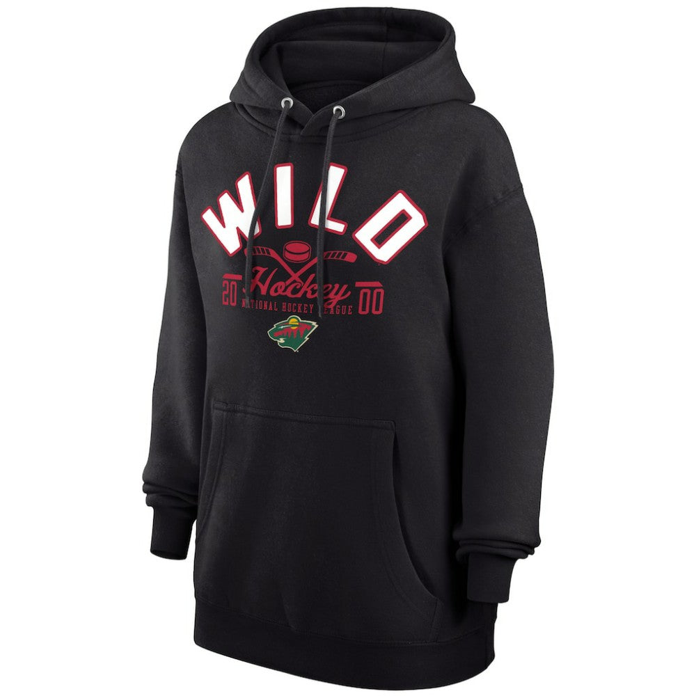 Minnesota Wild Starter Puck Pullover Hoodie Black