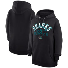 San Jose Sharks Starter Puck Pullover Hoodie Black