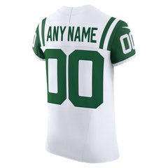 New York Jets Vapor F.U.S.E. Elite Custom Jersey - White