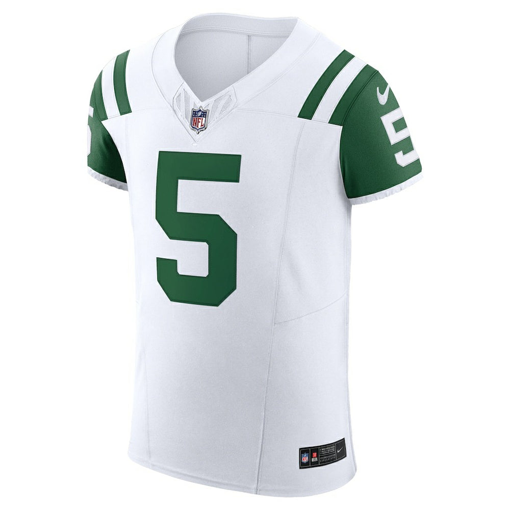 Garrett Wilson New York Jets Classic Alternate Vapor F.U.S.E. Elite Jersey - White