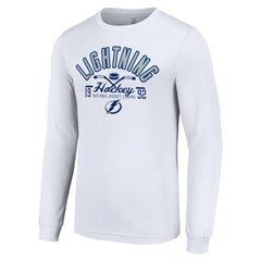 Tampa Bay Lightning Starter Puck Long Sleeve T-Shirt White