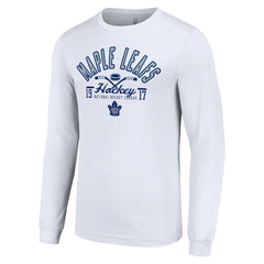 Toronto Maple Leafs Starter Puck Long Sleeve T-Shirt White
