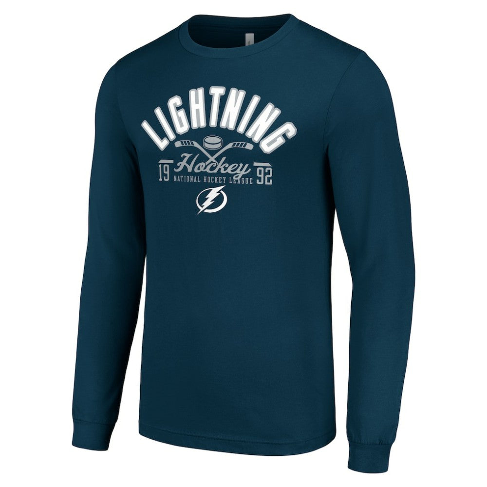 Tampa Bay Lightning Starter Puck Long Sleeve T-Shirt Navy