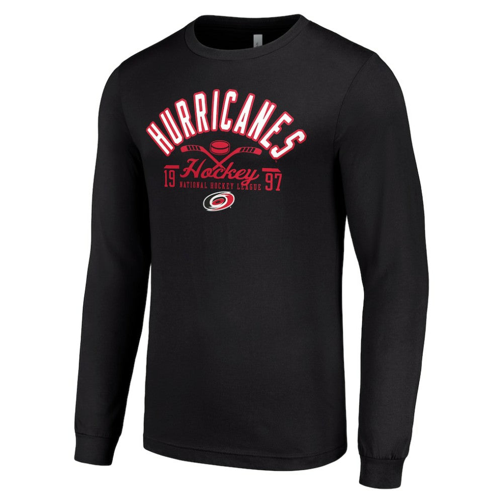 Carolina Hurricanes Starter Puck Long Sleeve T-Shirt Black