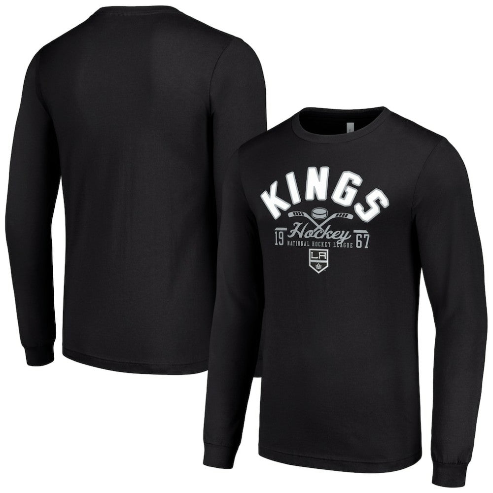 Los Angeles Kings Starter Puck Long Sleeve T-Shirt Black