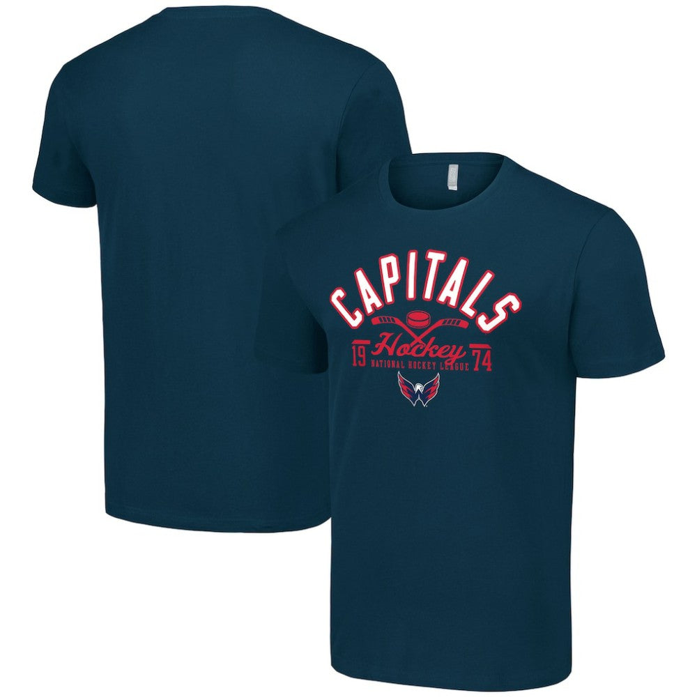 Washington Capitals Starter Half Puck T-Shirt Navy