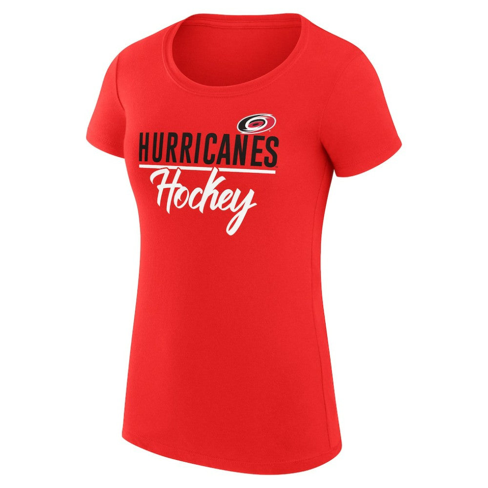 Carolina Hurricanes G-III 4Her by Carl Banks Women's Super-Slim Fit Lightweight Team Sport T-Shirt Red