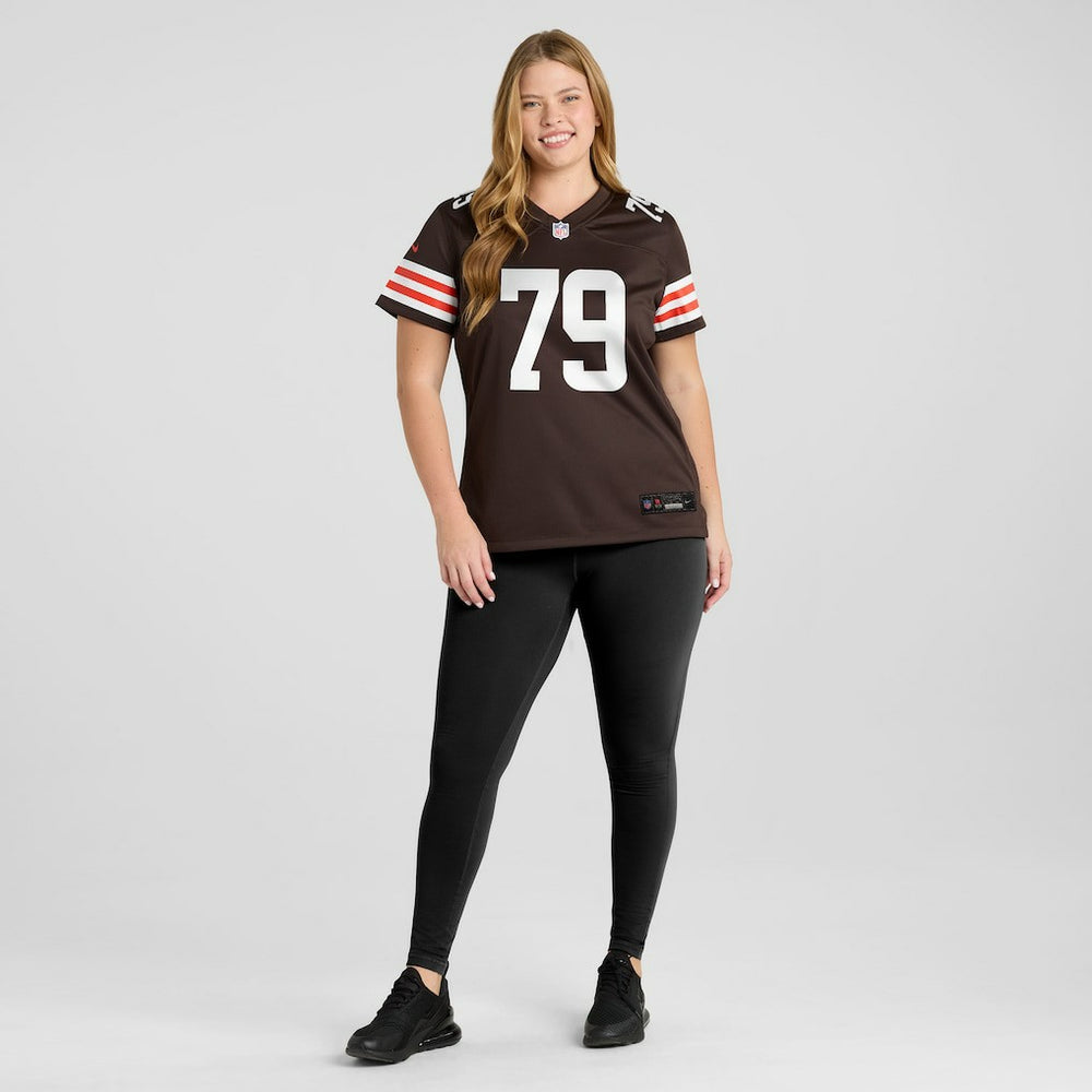 Dawand Jones Cleveland Browns Women's Team Game Jersey - Brown